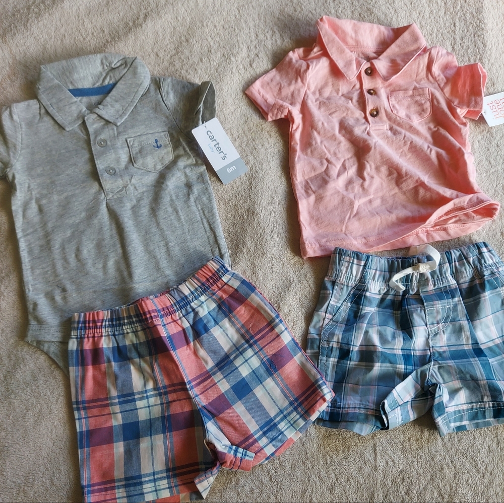 Carters baby boy set size 6 months NWT - Picture 3 of 7